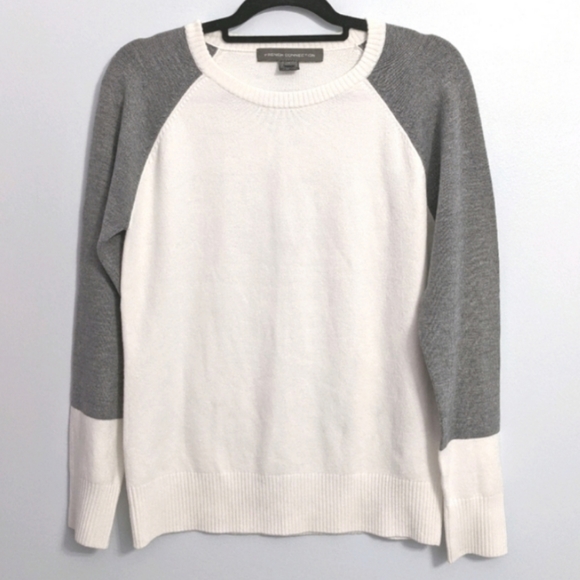 French Connection Colorblock Raglan Knit Sweater - Picture 1 of 11